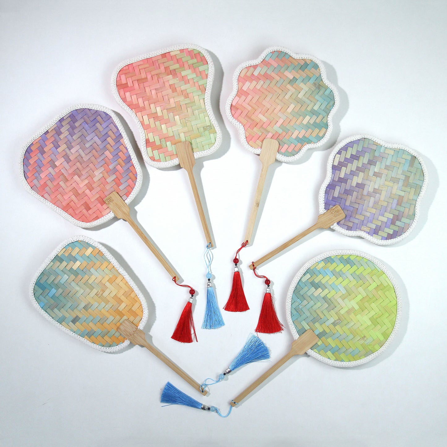 Bamboo Woven Gradient Fans